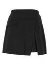 Juunj Asymmetric Pocket Mini Skirt In Black