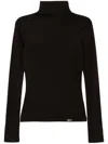 Juunj Basic Roll-neck Top In Brown