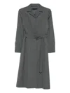 Juunj Belted Midi Dress In Gray