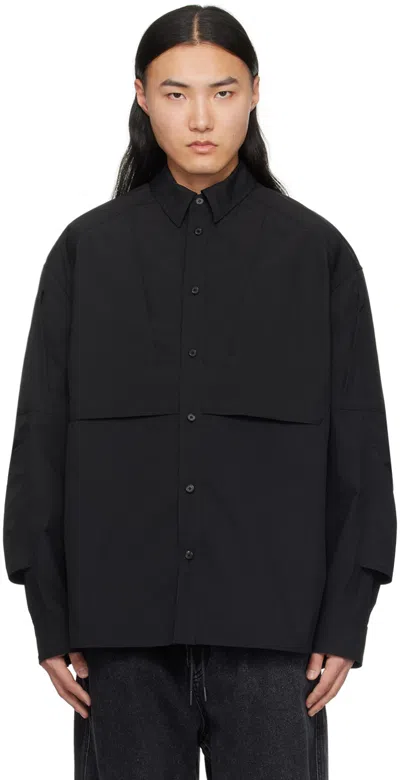 Juunj Black Button Shirt In 5 Black