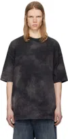 Juunj Black New Dyeing Over Fit T-shirt In Black