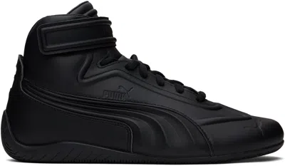 Juunj Black Puma Edition Speedcat Mid Sneakers In Puma Black