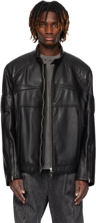 Juunj Black Rider Faux-leather Jacket