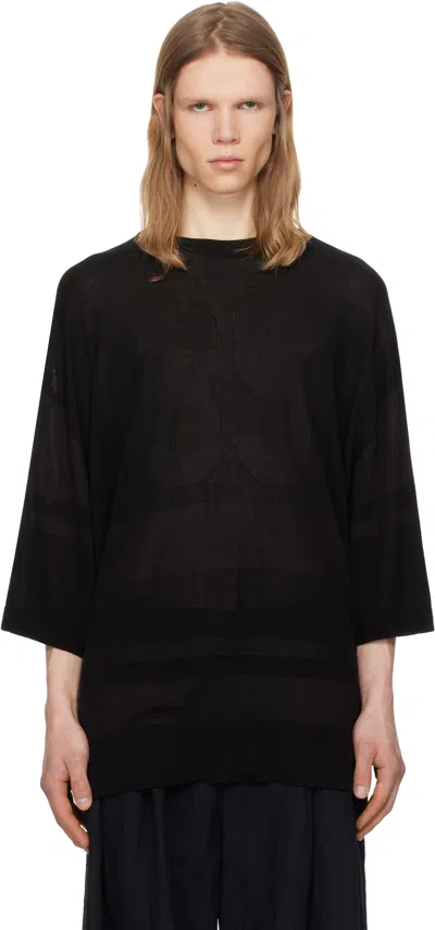 Juunj Black Stripe Rugby T-shirt