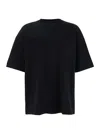 Juunj Black Oversize T-shirt With Rear Graphic Print In Black