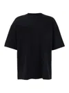 Juunj Black T-shirt With Tone-on-tone Logo Embroidered On The Front
