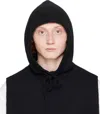 Juunj Black Wool Balaclava In 5 Black