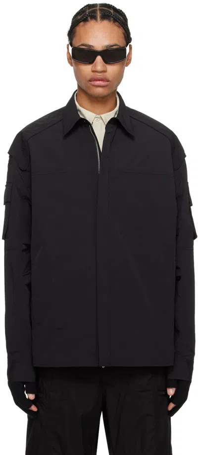 Juunj Black Zip Shirt In 5 Black