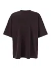 Juunj Bordeaux T-shirt With Logo Embroidered On The Front And Print On The Back