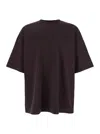 Juunj Bordeaux T-shirt With Logo Embroidered On The Front And Print On The Back In Bordeaux