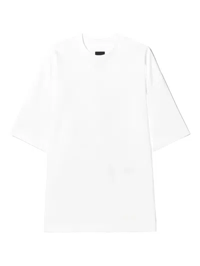 Juunj Brandalised Punk Cotton T-shirt In White