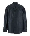 Juunj Coated Cotton Tailored Collar Shirts In Black