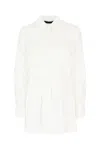 Juunj Pleated Detail Shirt In White