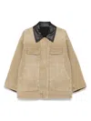 Juunj Canvas Jacket In Neutrals