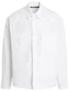 Juunj Front Pocket Hem String Shirt In White