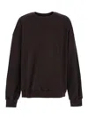 Juunj Brown Oversized Sweatshirt With Graphic Print In Brown