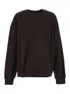 Juunj Brown Oversized Sweatshirt With Graphic Print In Brown