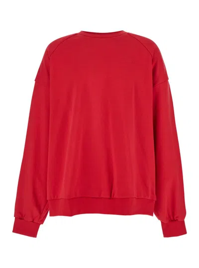 Juunj Photograph-print Cotton Sweatshirt In Red