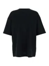 Juunj Semi-over Fit Graphic Embroidered T-shirt In Black