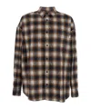 Juunj Argyle Damaged Check Loose Fit Shirts In Multi