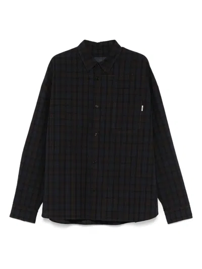 Juunj Check-pattern Shirt In Blue