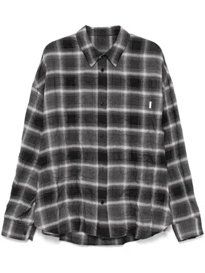 JUUNJ CHECK-PATTERN SHIRT