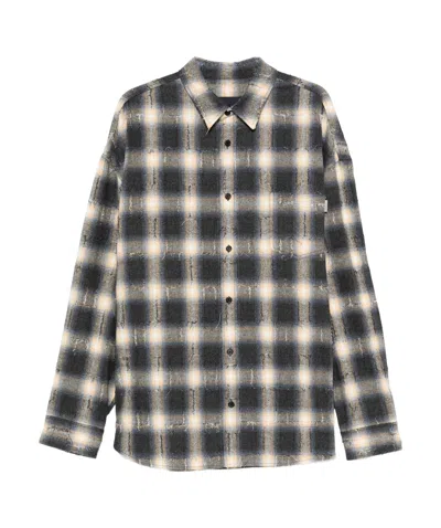 JUUNJ CHECKED COTTON SHIRT