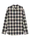 Juunj Checked Cotton Shirt In Black