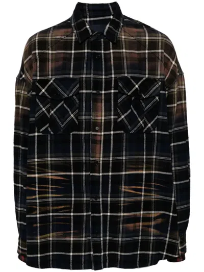 Juunj Checked-pattern Shirt In Blue