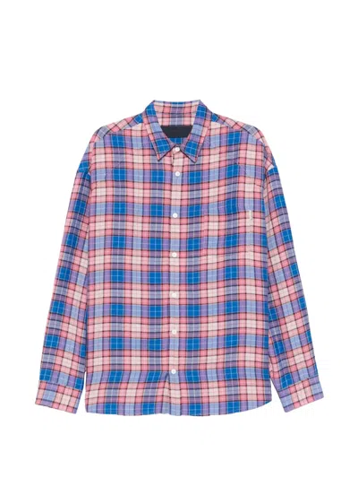 Juunj Checked Pocket Shirt In Blue