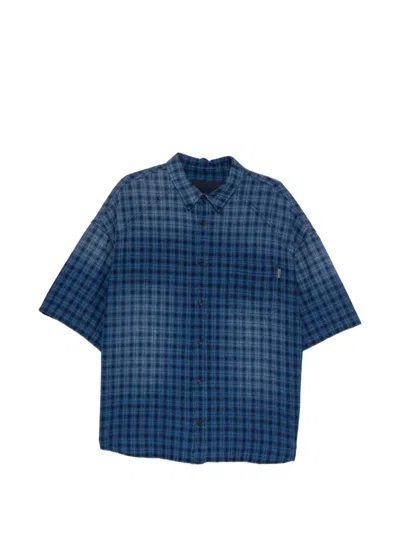 Juunj Check-pattern Shirt In Animal Print