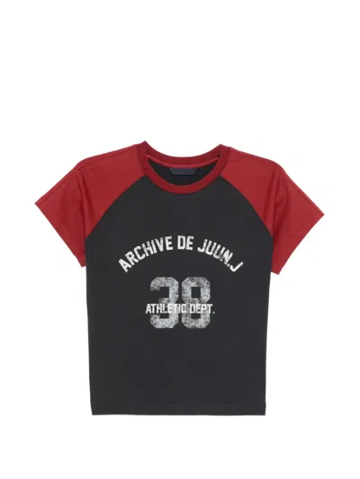 Juunj Color-block Short-sleeve T-shirt In Multi