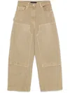Juunj Juun J Dying Curved Carpenter Pants In Neutrals