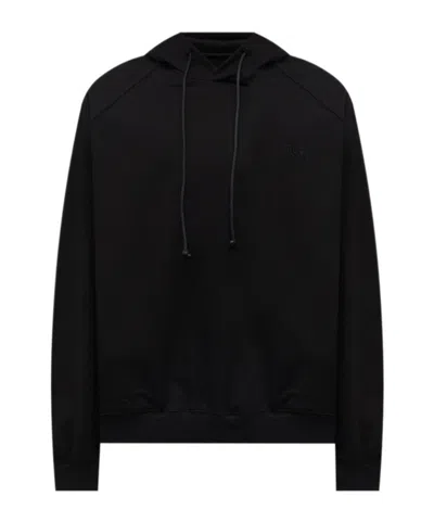 Juunj Cotton Hoodie In Black