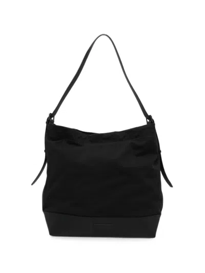 Juunj Cotton Shoulder Bag In Black