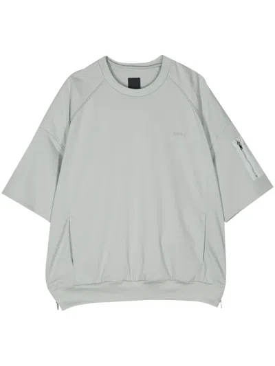 Juunj Cotton Zip-pocket T-shirt In Green