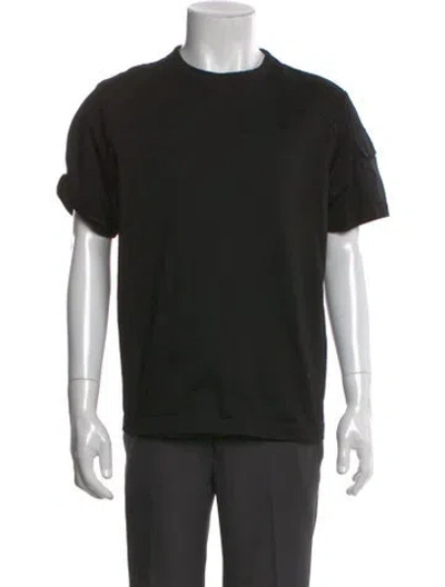 Pre-owned Juunj Crew Neck Short Sleeve T-shirt In Black