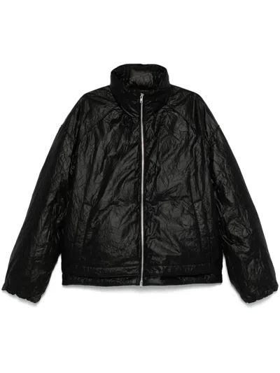 Juunj Steppjacke Mit Knitteroptik In Schwarz
