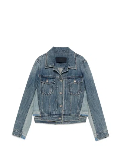 Juunj Cut Out-detail Jacket In Blue