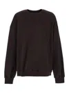 Juunj Brown Oversized Sweatshirt With Graphic Print In Brown