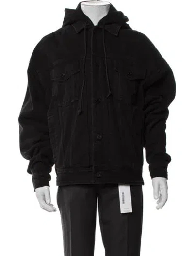 Pre-owned Juunj Denim Jacket In Black