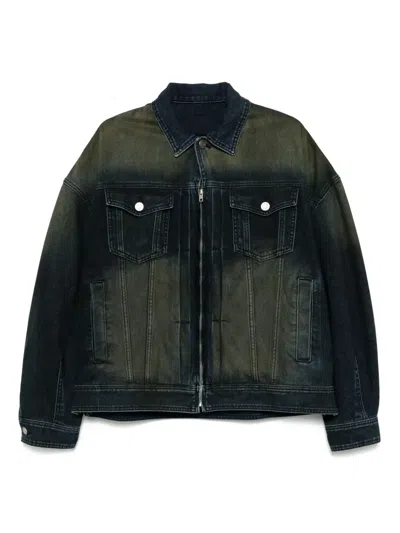 Juunj Denim Zipped Jacket In Blue