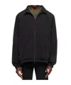 Juunj Detachable Sleeve Zipper Casual Jacket In Black