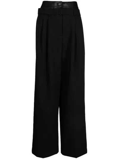 Juunj Hose Mit Weitem Bein In Black