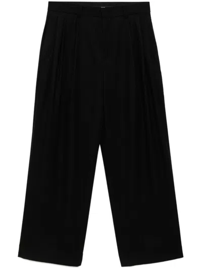 Juunj Double-tuck Trousers In Black