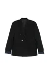 Juunj Double-breasted Buttoned Blazer In Black