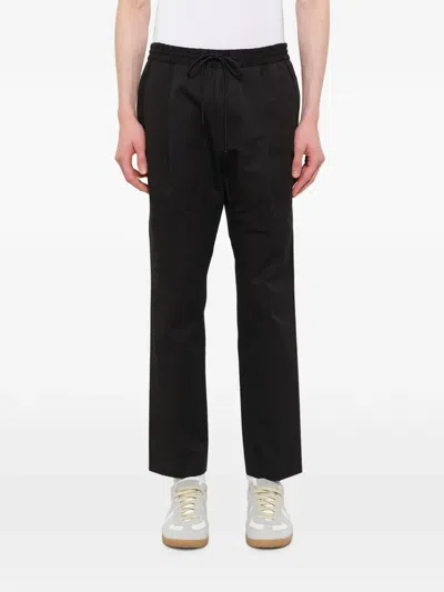 Juunj Drawstring Elasticated Trousers In Black