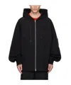 Juunj Black Puckering Track Jacket In Black