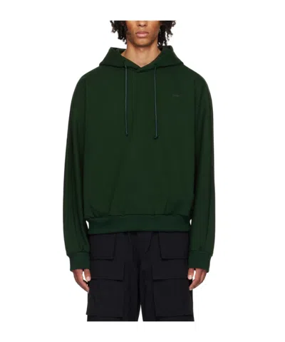 Juunj Drawstring Hooded Hoodie In Black