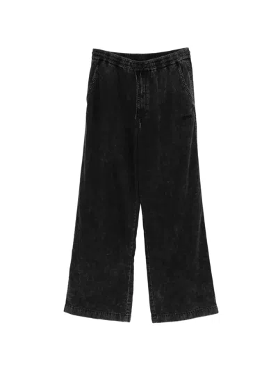 Juunj Drawstring Straight Trousers In Grey